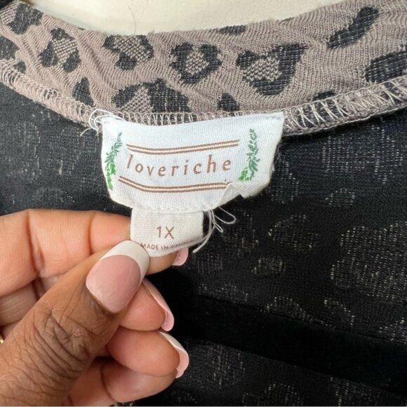 LOVE RICHIE Leopard Plus Size 1x - Picture 5 of 6